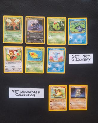 Carte Pokemon, Set Neo Discovery + Legendary