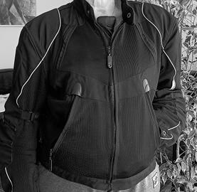 Giacca moto XL Cordura Scotchlite 3M CE protector