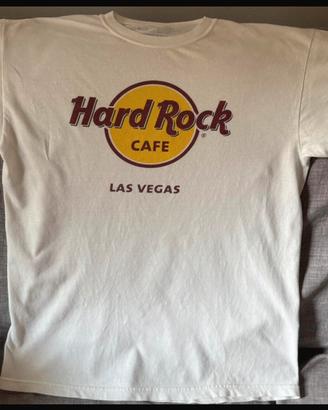 T-shirt Hard Rock Cafe Las Vegas uomo bianca
