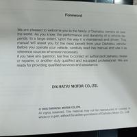 Daihatsu Copen libretto uso e manutenzione 