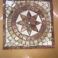 Piastrella 33x33 Rosone Mosaico Rosso artigianale