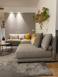 Divano angolare modulare Poltronesofà grigio