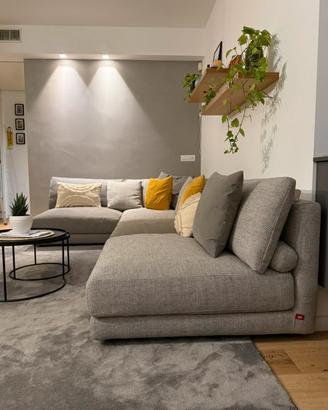 Divano angolare modulare Poltronesofà grigio