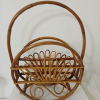 Portariviste Porta Riviste Bambù Bamboo Vimini Vin