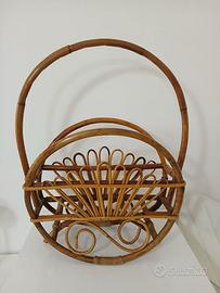 Portariviste Porta Riviste Bambù Bamboo Vimini Vin