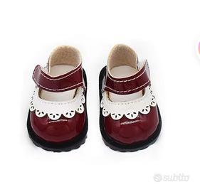 scarpe pelle vernice bambola tipo Paola Reiina