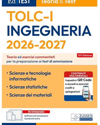 Ingegneria TOLC-I teoria & test 2026