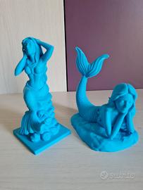 Coppia di Sirene in Stampa 3D - Decorazione Marina