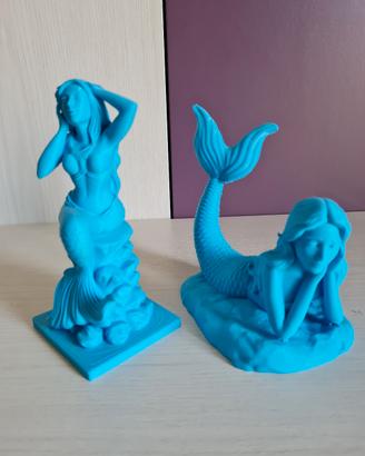 Coppia di Sirene in Stampa 3D - Decorazione Marina