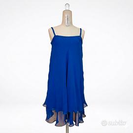 Abito sartoriale donna blu 