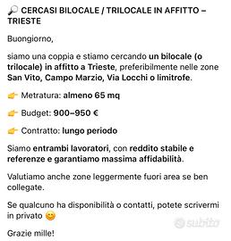 Bilocale/trilocale Trieste