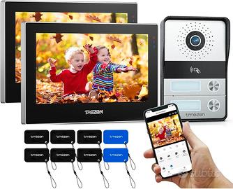 Videocitofono  + 2 Monitor Touchscreen