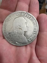 piastra 120 grani 1788 ferdinando IV borbone  