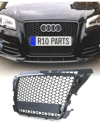 GRIGLIA AUDI A3 8P 08-12 LOOK RS3 NERO LUCIDO