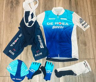 Completo ciclismo de rosa santini nuovo