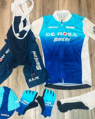 Completo ciclismo de rosa santini nuovo