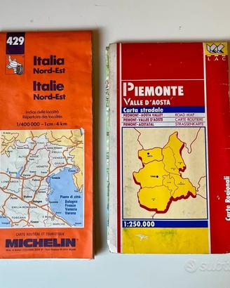 Cartine stradali Michelin e Lac
