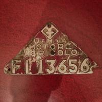 targa vintage d'epoca motore agricolo
