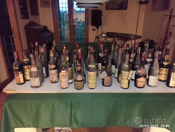 Collezione di vini antichi vintage