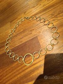 Cintura da donna in metallo cerchi regolabile con 