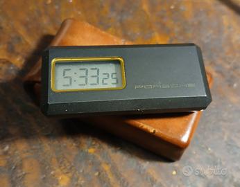 orologio da viaggio Porsche LCD con astuccio 