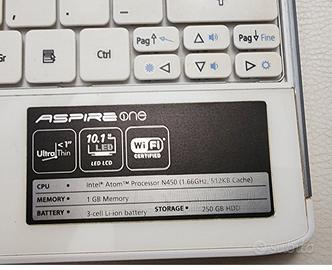 Acer Aspire one series nav 50 Intel Atom 10.1 "