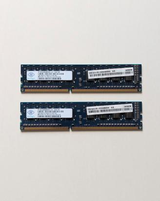 RAM Nanya 4GB (2x2GB) DDR3 1333MHz PC3-10600U