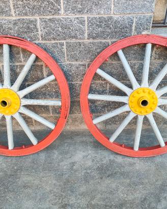 Antiche ruote carro militare
