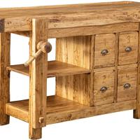 Banco da Lavoro Artigianale in Legno Massello - Co