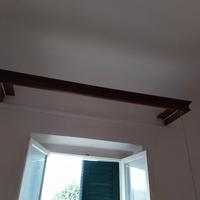 Antichi binari in legno per  tende 