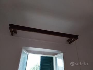 Antichi binari in legno per  tende 