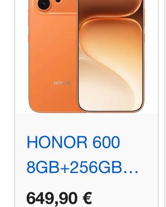 Honor 600 256/8 gb arancione