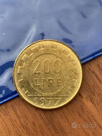 21 monete 200 lire 1977
