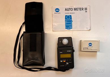 ESPOSIMETRO MINOLTA AUTO METER III + KIT FLAT DIFF