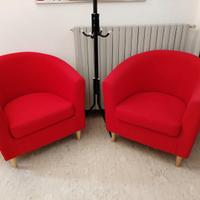 Poltrone rosso per ufficio o abitazione