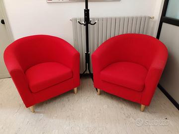 Poltrone rosso per ufficio o abitazione