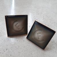 Gemelli Cristinaeffe Quadrati Beige/Nero Oro