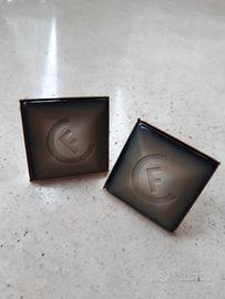 Gemelli Cristinaeffe Quadrati Beige/Nero Oro