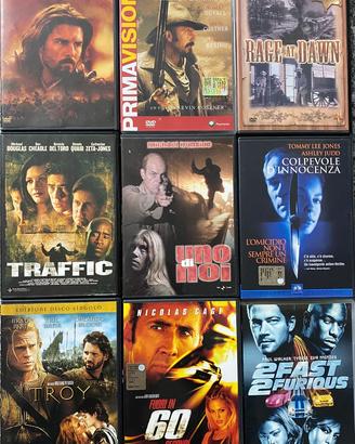 9 DVD Film Azione, Western, Thriller