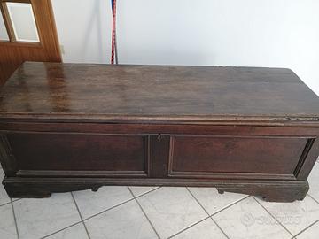 Cassapanca in legno massello rovere