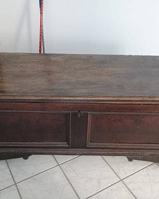 Cassapanca in legno massello rovere