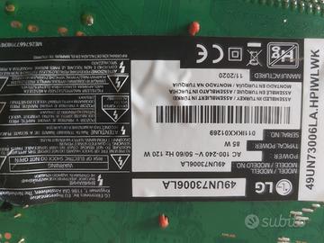 EAX67189201 SCHEDA DI ALIMENTAZIONE TV Lg