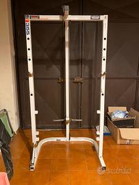 rack palestra con lat machine e rematore