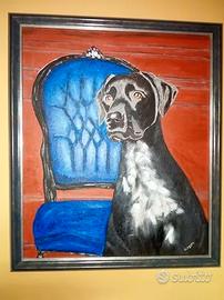 Quadro olio su tela con cornice.