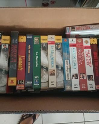 lotto di 4;scatoloni di Videocassette VHS