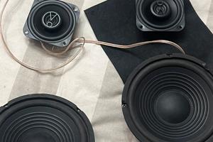 Kit 4 casse impianto audio auto