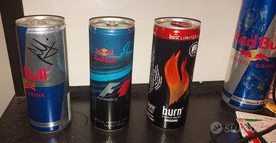 4 lattine red bull + f1 + lotus