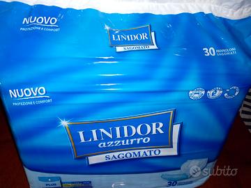 Tre pacchi di pannoloni nuovi