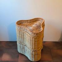 Mobiletto IKEA rattan vintage 
