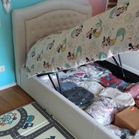 Letto contenitore 1 piazza e mezza con materasso 